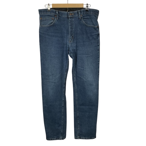 Wrangler Men’s Denim Distressed Straight Leg Jeans. Size 34/32 - Picture 1 of 7